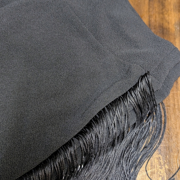 NWT Shein Black Fringe Flare Pants | Western Festival Boho | Large - Picture 10 of 11